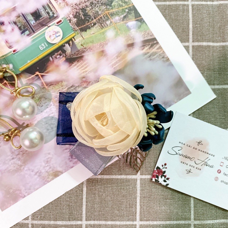 Hoa cài áo handmade cao cấp