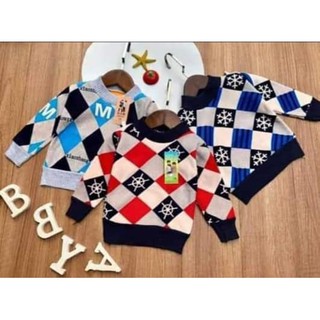 Áo len nhung thổ cẩm cho bé