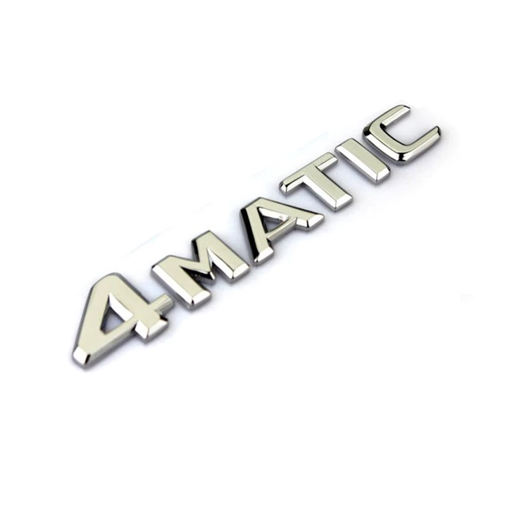 Decal tem chữ 4 MATIC dán xe đuôi ô tô (chữ phẳng)