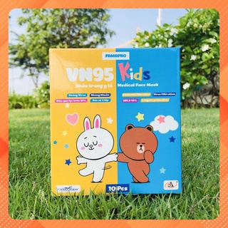 🪷Khẩu trang cho bé n95 Famapro, khẩu trang n95 kids Famapro [10 cái - Hộp]