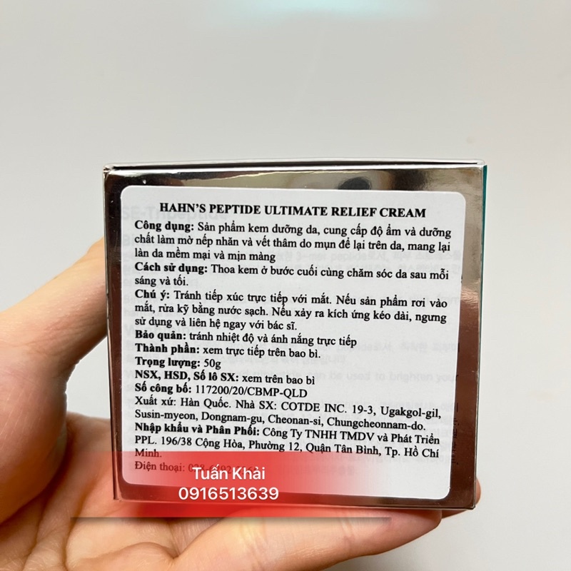 KEM DƯỠNG HAHN PEPTIDE