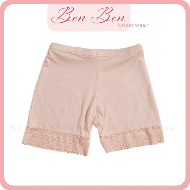 Quần Mặc Trong Váy Big Size Chất Cotton Phối Chân Ren