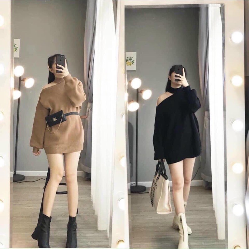 [ HÀNG HOT ] Len khoét vai chất len phom thường
