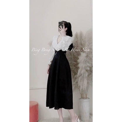Đầm dự tiệc bigsize set đầm yếm siêu xinh đi chơi du lịch đều được BZ026