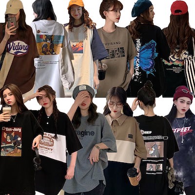 Áo Thun Tay Ngắn Dáng Rộng In Họa Tiết Hoạt Hình Phong Cách Retro Thời Trang Mùa Hè 2022 Cho Nữ