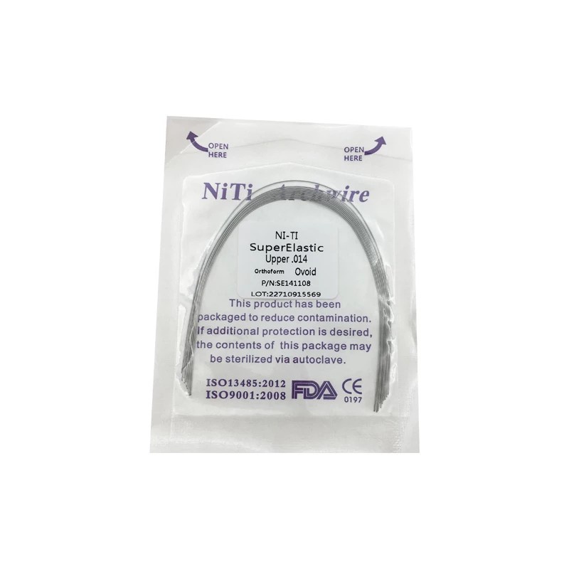 10 Dây niti hình bầu dục siêu co giãn dùng trong nha khoa