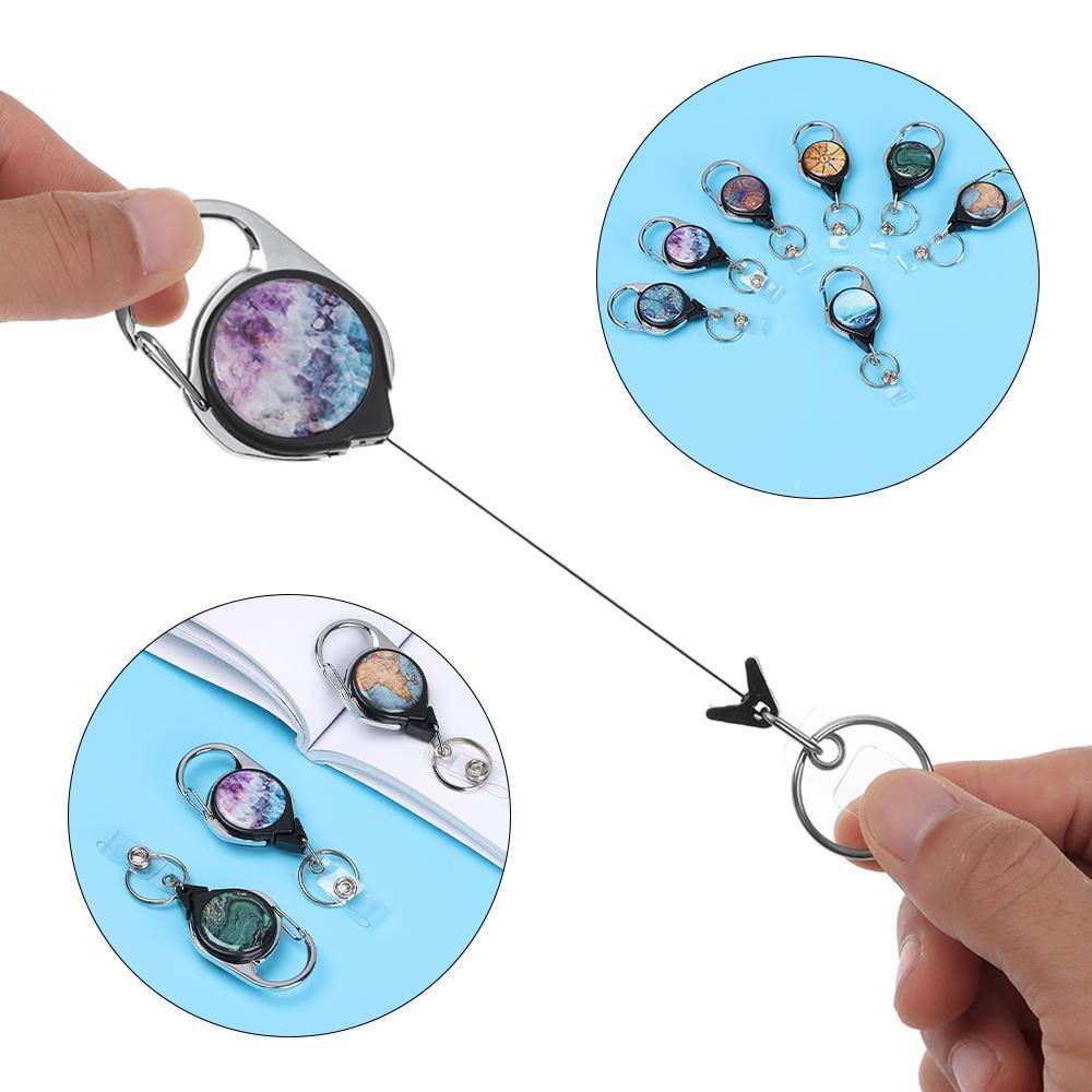 PISTA Móc Khóa Có La Bàn Đựng Thẻ ID Siêu Bền Tiện Dụng Giá Đỡ