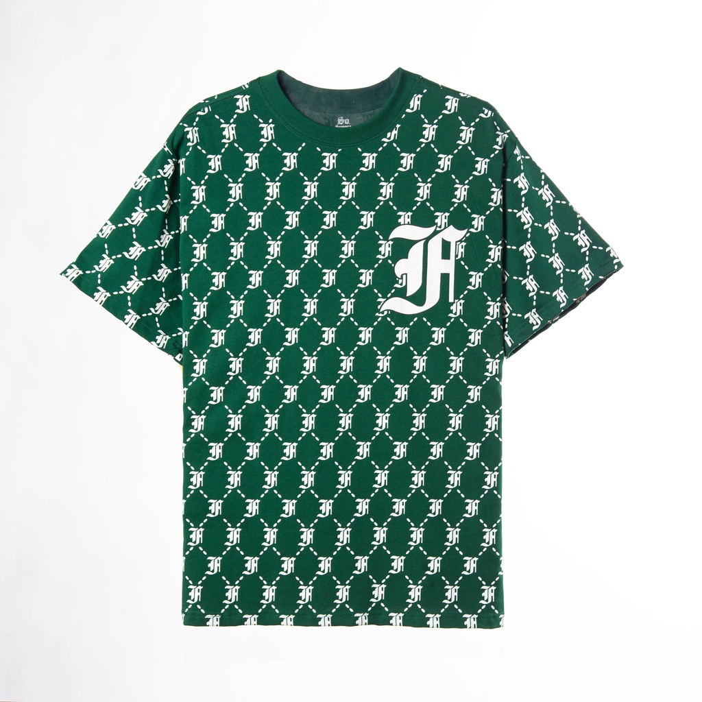 Áo Full logo F Somore Monogram màu xanh rêu