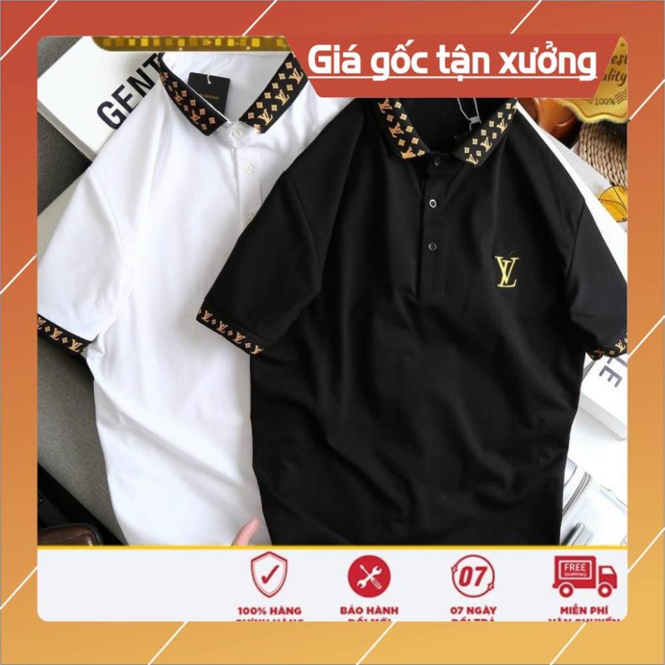 Áo Thun Nam Cổ Trụ Tay Ngắn Vải Cotton Mềm Mịn Uy Tín