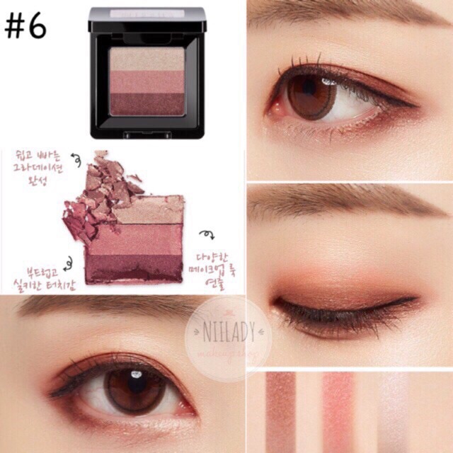 Phấn mắt Missha 3 màu The Style Triple Perfection Shadow