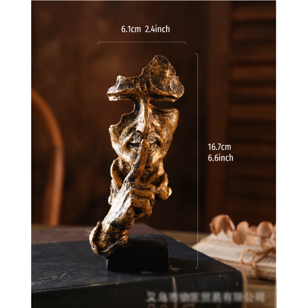 Tượng điêu khắc im lặng là vàng phong cách BẮC ÂU cao cấp decor nhiều không gian phù hợp trang trí quà tặng
