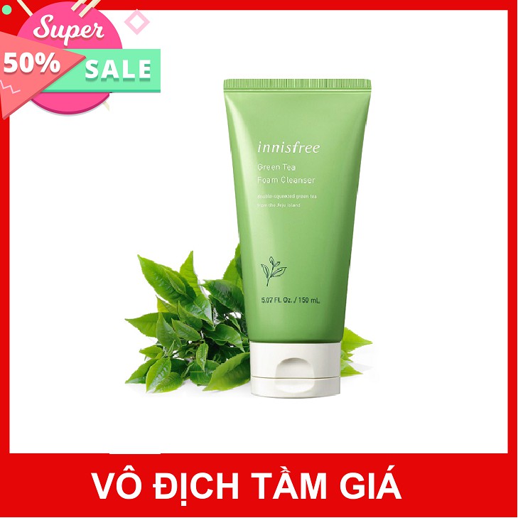 [Mã COS1904 giảm 8% đơn 300K] [ 𝘾𝙝𝙪𝙖̂̉𝙣 𝘾𝙝𝙞́𝙣𝙝 𝙃𝙖̃𝙣𝙜 ] Sữa Rửa Mặt Trà Xanh Sạch Mụn Dưỡng Ẩm Tốt