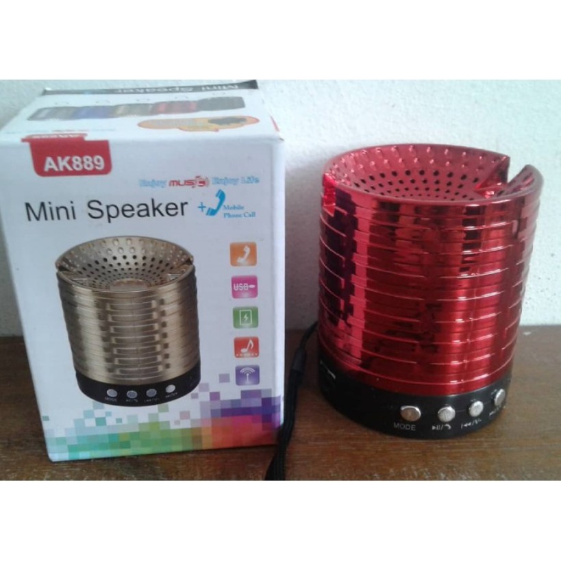 Loa Bluetooth Giá Rẻ Mini AK-889 Có Khe Để Điện Thoại