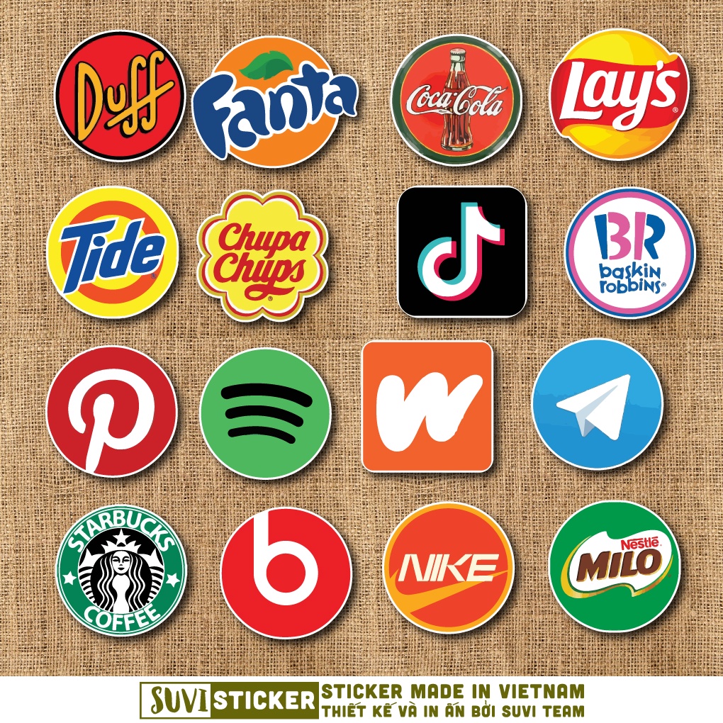 50 Sticker Vintage Local Brand chống nước sticker dán mũ bảo hiểm, laptop, điện thoại, đàn guitar, vali. MSP: SV48