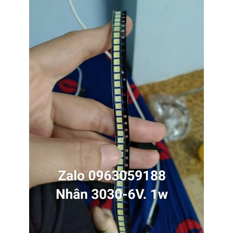 Gói 50 nhân LED 3030 - 6V- 1W thay cho led tivi