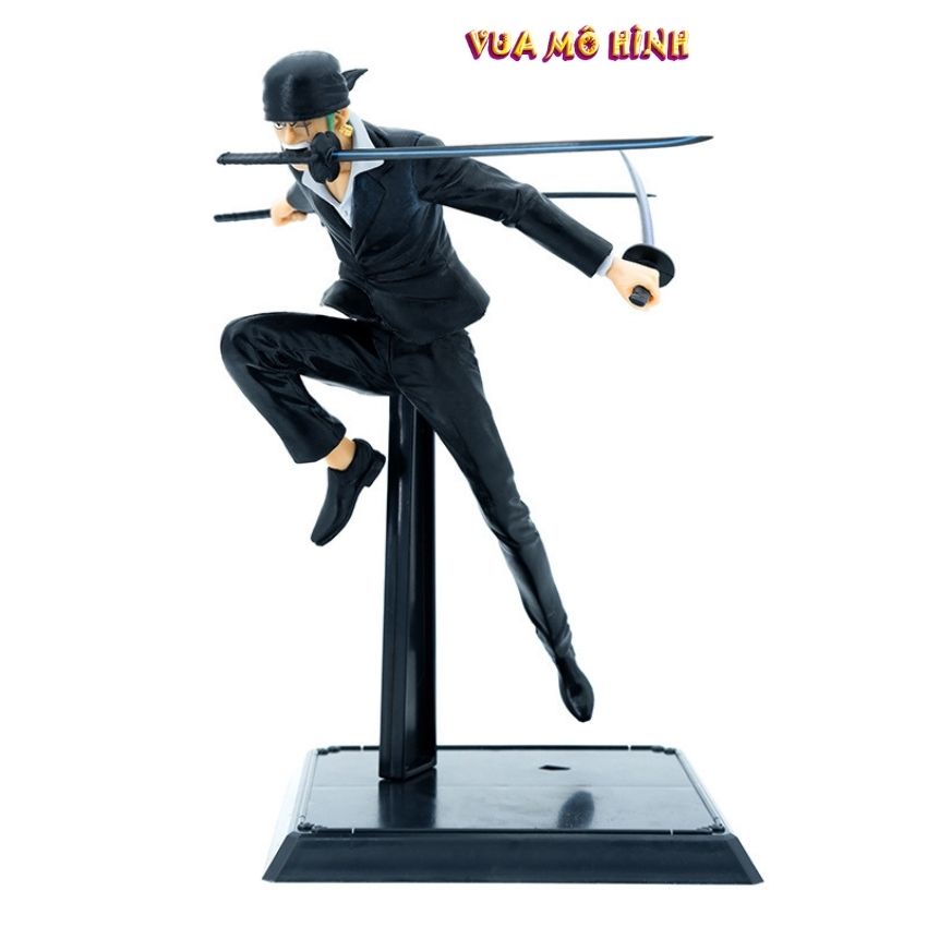Mô hình Zoro - Figure Zoro tam kiếm trạng thái chiến đấu cao 20cm - full BOX