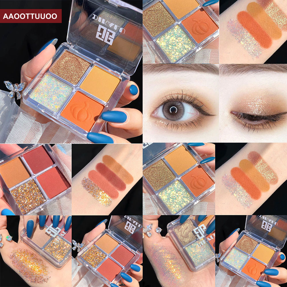 [Hàng mới về] Bảng Phấn Mắt 4 Màu Ánh Ngọc Trai Lấp Lánh Không Thấm Nước | BigBuy360 - bigbuy360.vn