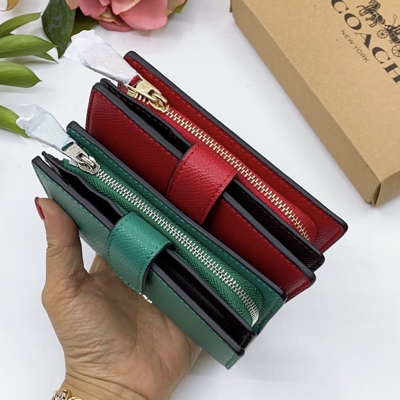 Ví Coach da thật pha canvas hàng đẹp