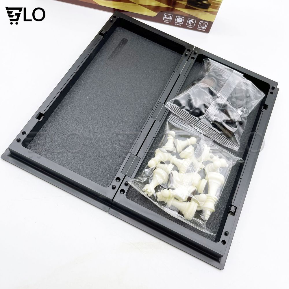 Bộ Cờ Vua 25x25cm Nam Châm UB 3810B-C Gấp Gọn Chất Lượng Cao