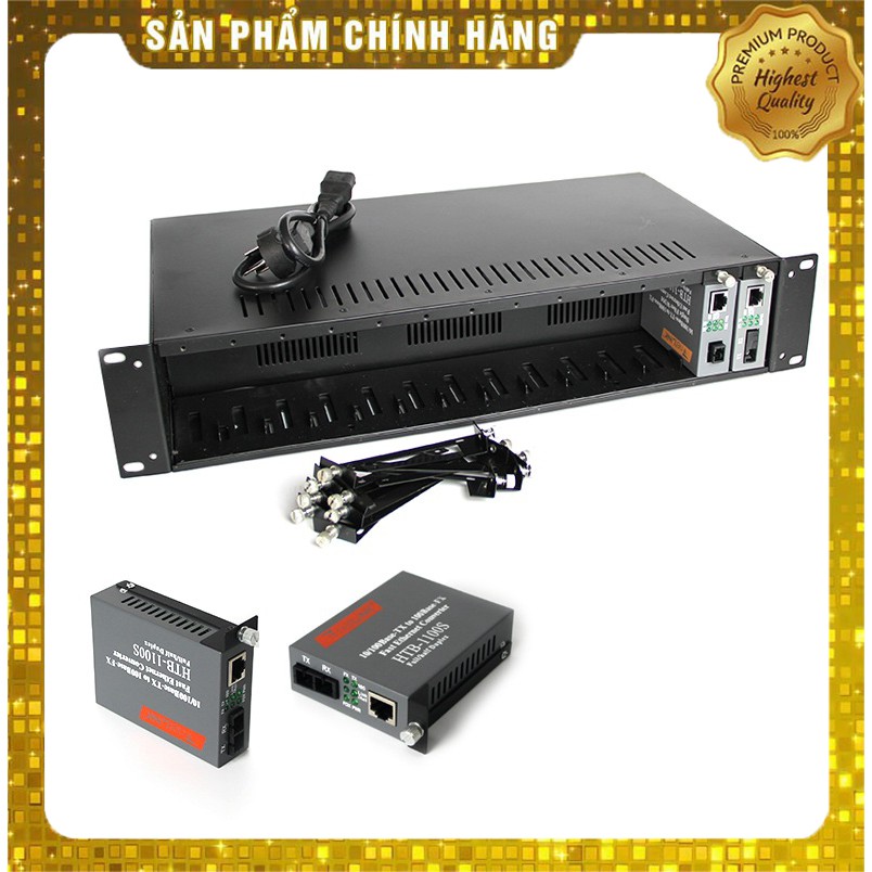 Nguồn Tổng tập trung Gắn 14 Converter Quang khe cắm