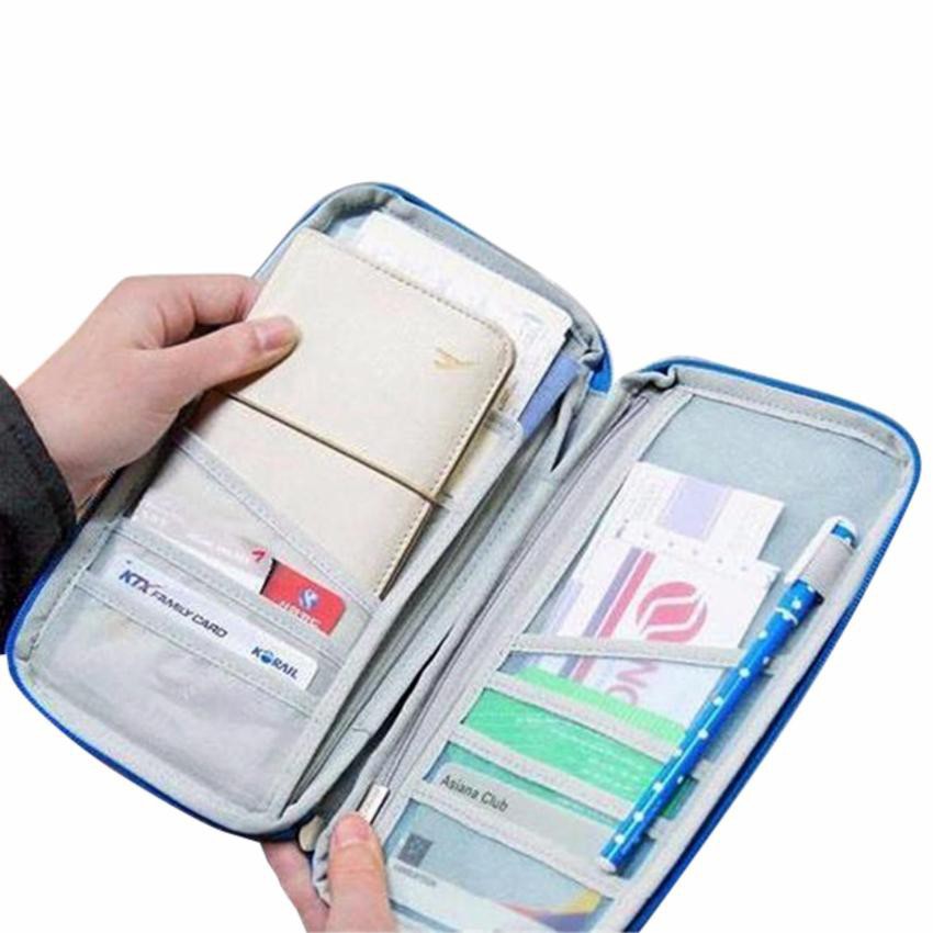 [P3129] Túi xếp gọn dạng ví đựng Passport, Visa, Master Card, ATM, ID tiện dụng AK36