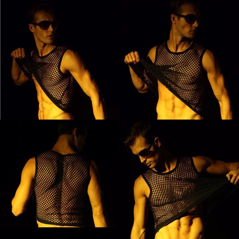 Áo ba lỗ lưới cho nam