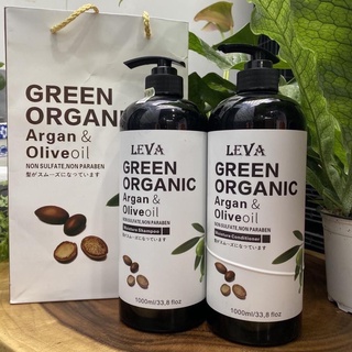 Bộ Gội Xả LEVA Green Organic (500ml/1000ml)