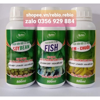 Combo 3 SP: Đạm đậu nành + Đạm cá + Đạm chuối cung cấp nguồn dinh dưỡng cho cây trồng