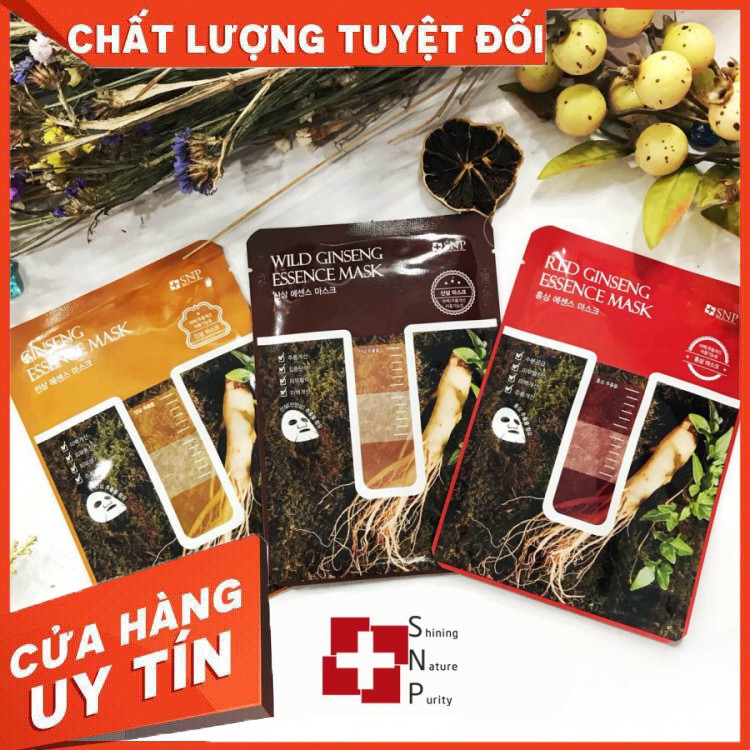 Mặt Nạ Tinh Chất Nhân Sâm SNP Ginseng Essence Mask 25ml