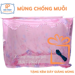 Mùng voan thái lan, mùng chống muỗi lỗ siêu nhỏ 1m2-1m6-1m8-2m5-3m-4m, màn chống muỗi không cửa - xưởng may ga gối nhát