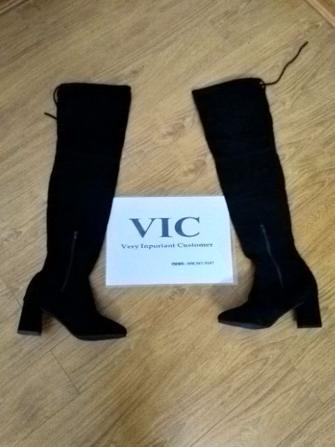 Bốt đùi có khoá kéo cạnh có lót lông( siêu hót, ảnh thật) | BigBuy360 - bigbuy360.vn