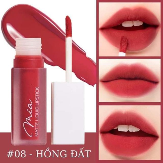 SON MIA- MATTE LIQUID LIPSTICK+ PHIẾU BẢO HÀNH CHÍNH HÃNG FULL BOX KÈM BẢNG MÀU