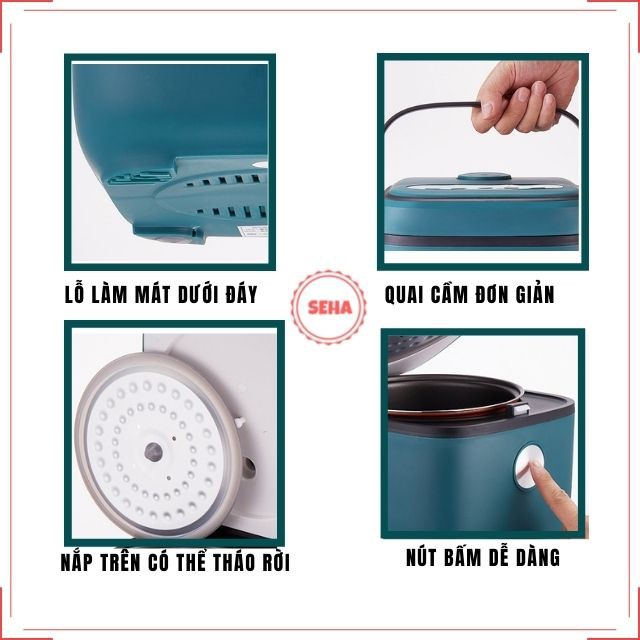 Nồi Cơm Điện Mini Đa Năng Jiashi cho 1- 3 người ăn SH02 | BigBuy360 - bigbuy360.vn