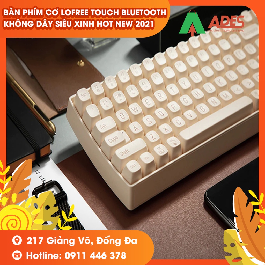 Bàn Phím Cơ Lofree Touch Bluetooth Không Dây Siêu Xinh HOT NEW 2021