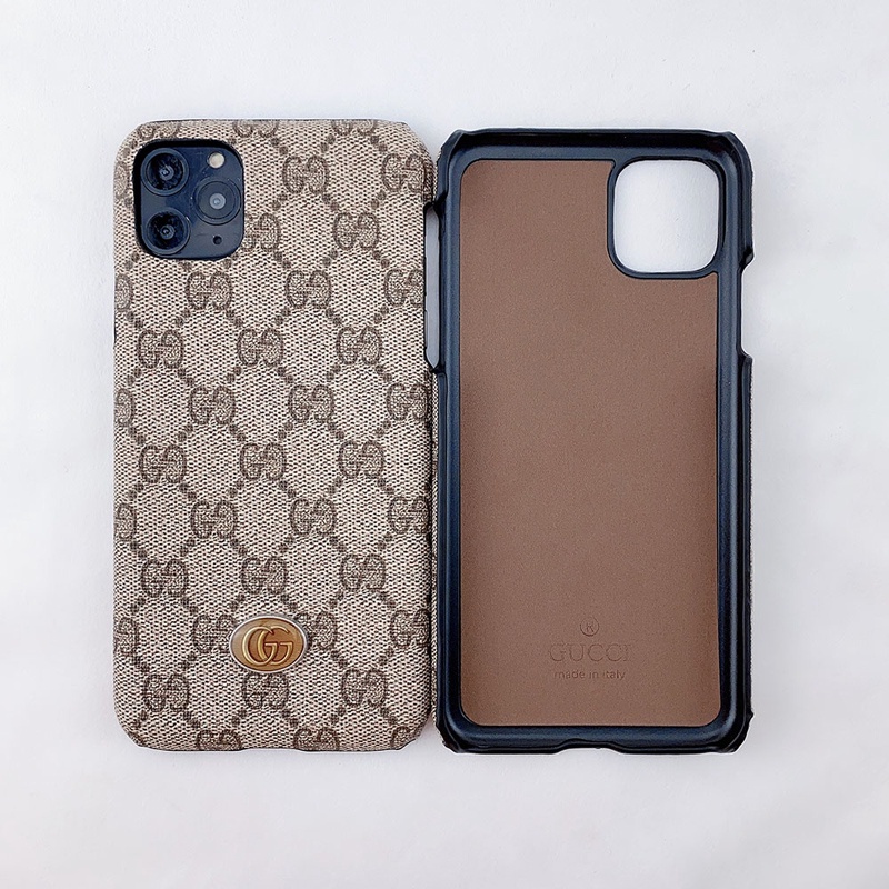 Ốp Điện Thoại Da Chống Sốc Họa Tiết Gucci Cho iPhone 14 Pro Max 12 Pro 13 Pro Max 11 Pro XS XR X