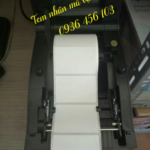 Giấy in tem nhiệt 60*40mm dùng in tem mô tả sản phẩm, dùng trong nội thất CNC...
