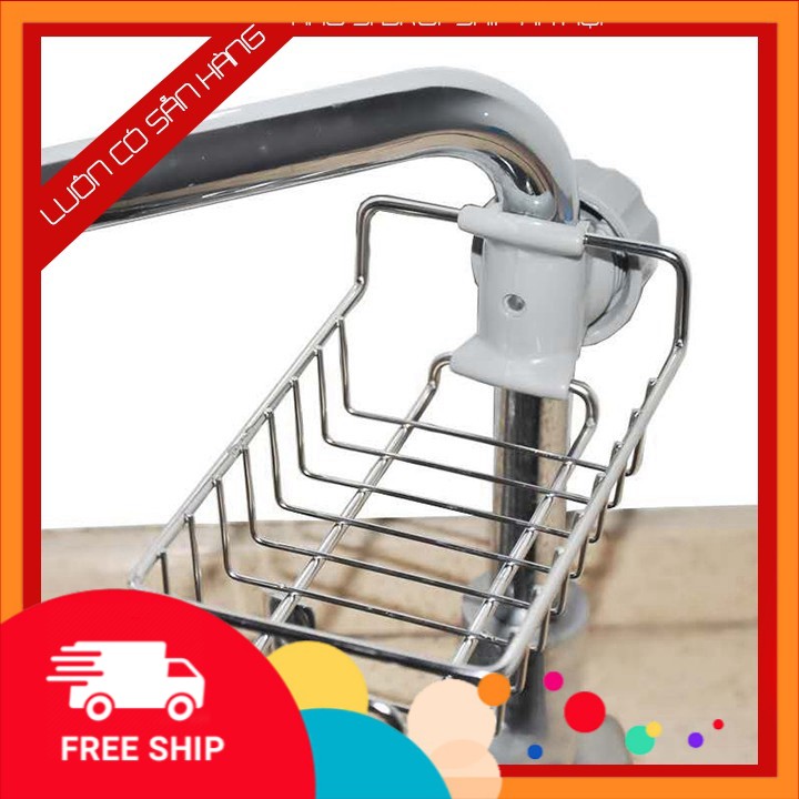 Giá Treo Vòi Đựng Đồ💝HÀNG CAO CẤP💝 Giẻ Rửa Chén Bát - Kệ Gắn Vòi INOX Cao Cấp