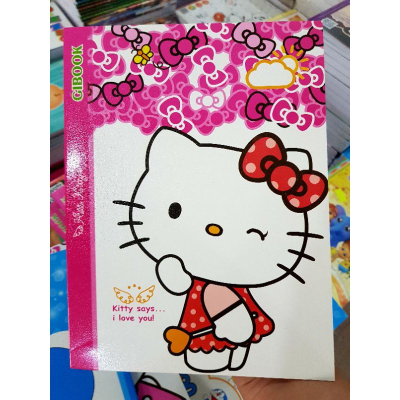 Tập Học Sinh, Tập Sinh Viên Hình Hello kitty GIBOOK ⚡ CỰC HOT ⚡ Vở ghi ôli và kẻ ngang phù hợp cho học sinh, sinh viên