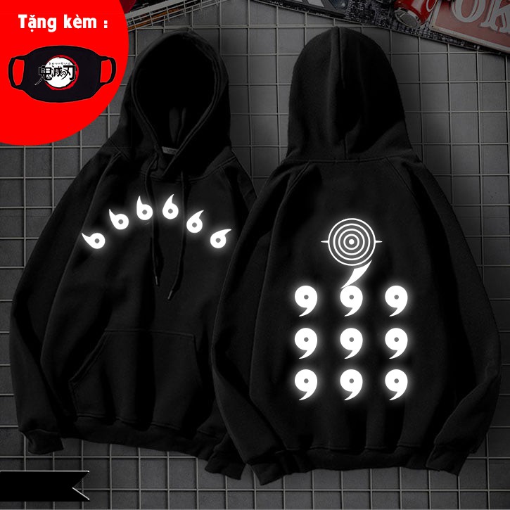 🔥SALE SỐC🔥 Áo khoác hoodie Lục Đạo phản quang - áo Naruto đẹp nhất rẻ chất lượng