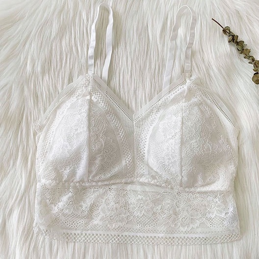 Bralete nữ, áo lót nữ ren hoa croptop siêu xinh có đệm mút ngực dày dặn, hàng Quảng Châu cao cấp loại 1 | BigBuy360 - bigbuy360.vn
