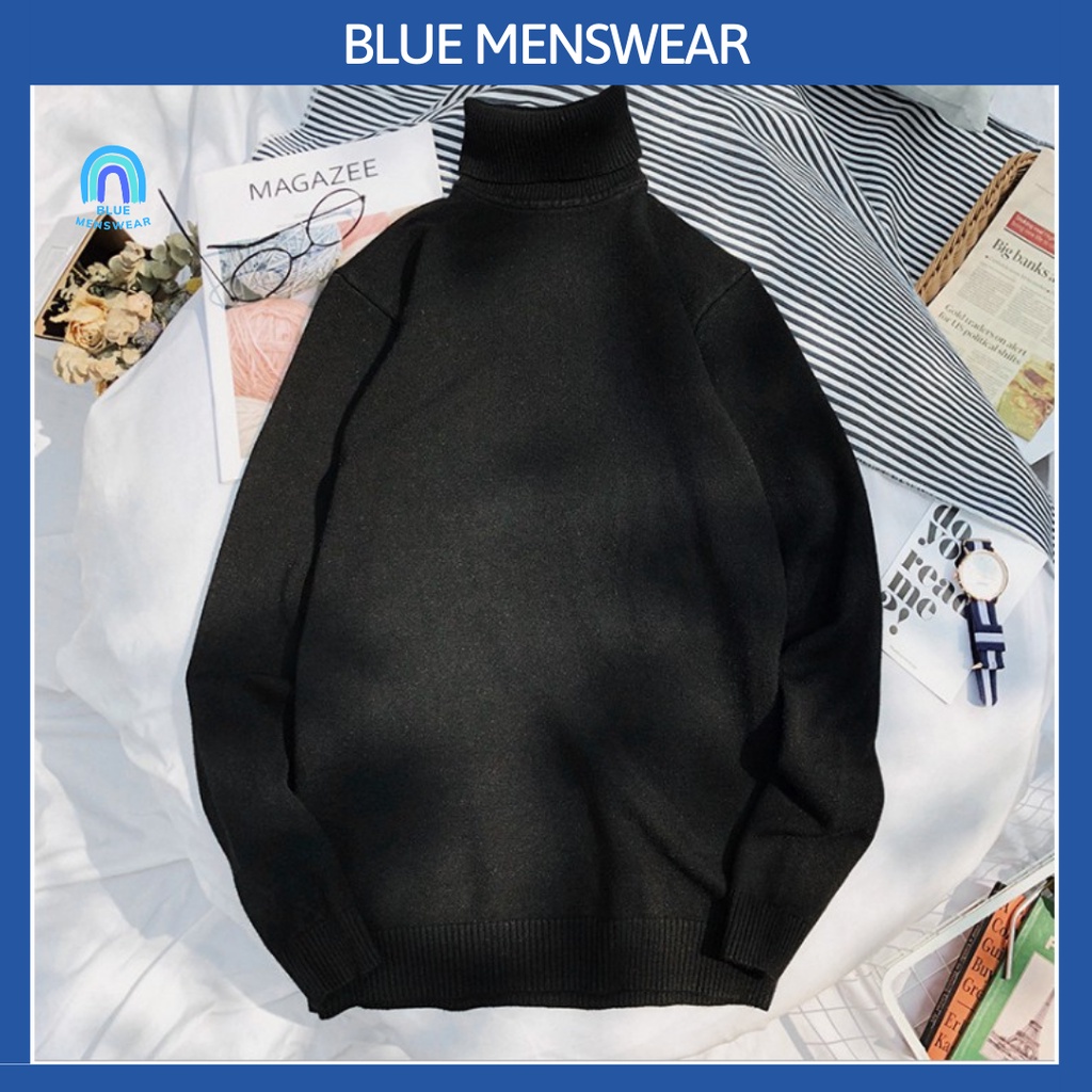 Áo Len Nam cổ lọ dài tay đẹp thời trang nam cao cấp AL59 - BLUE MENSWEAR | BigBuy360 - bigbuy360.vn