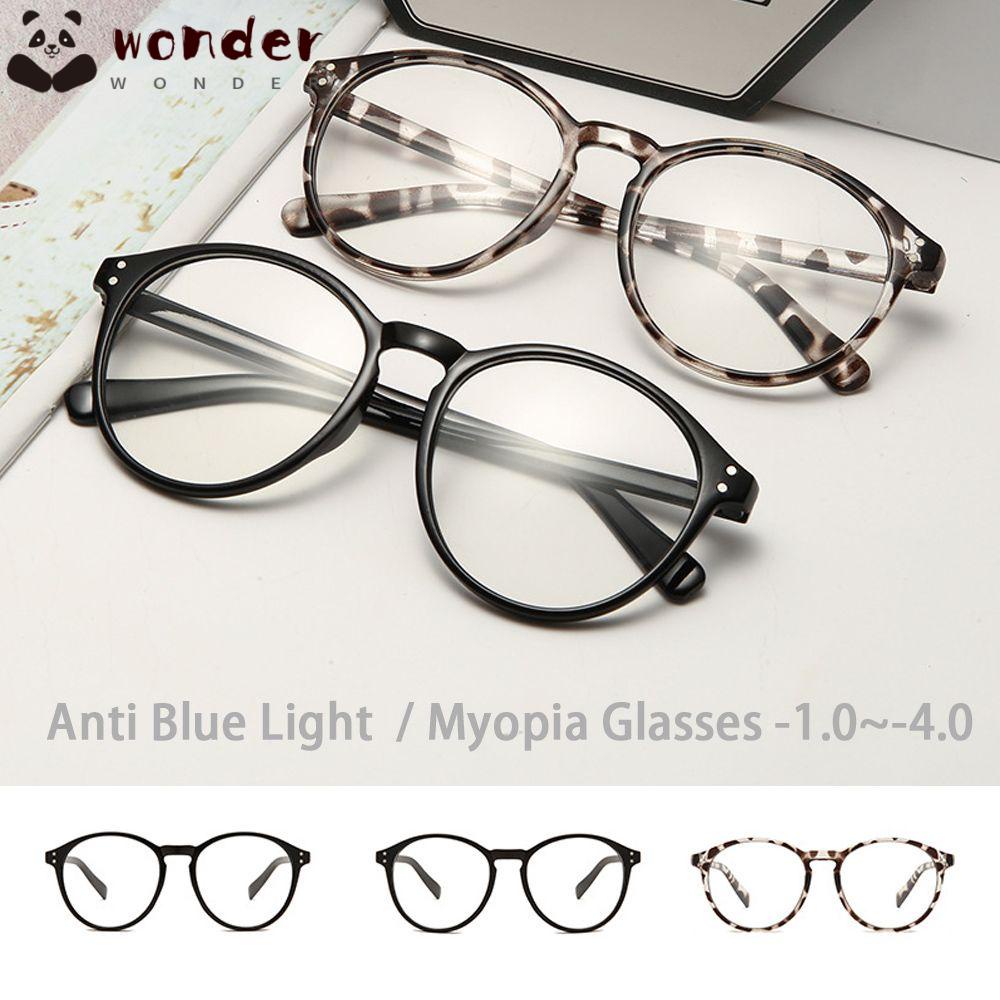 Kính Mát Gọng Nhựa Chống Tia UV 1.0 ~ - 4.0 In Họa Tiết Da Báo / Nâu / Đen