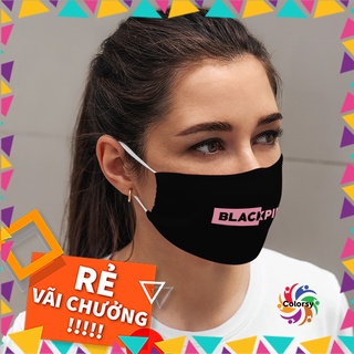 Khẩu Trang Vải Eco B.L.A.C.K.P.I.N.K_11 Colorsy Vải Poly Cotton 100%, Ngăn Bụi, Kháng Khuẩn, Bảo Vệ Toàn Diện