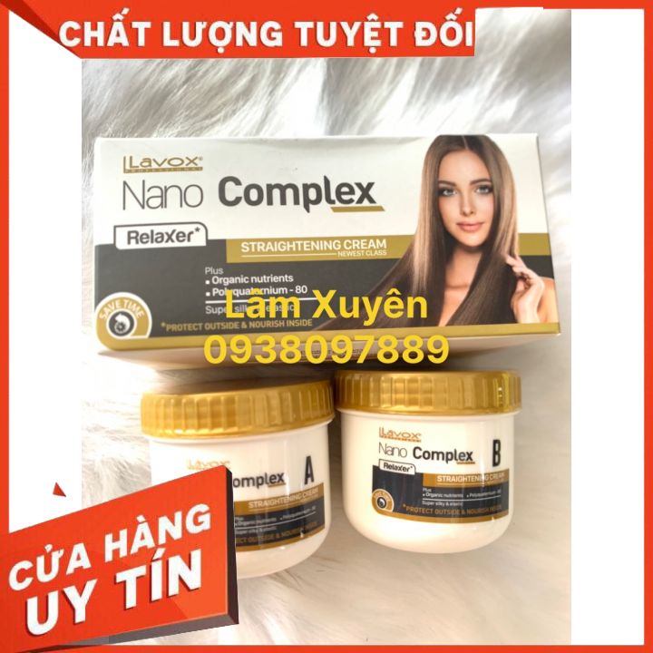 [Có Bao Tay] Duỗi Ép Tóc Nhỏ Lavox nano Complex 150ml ❤Cặp duỗi mini cá nhân tự làm tại nhà ❤ siêu mềm bóng mượt cao cấp