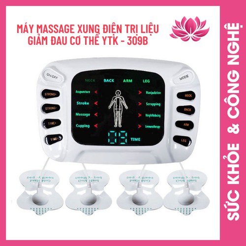 Máy Mát Xa Xung Điện - Máy Massage Xung Điện Trị Liệu Giảm Đau Cơ Thể YTK - 309B, Giảm Đau Nhức, Thư Giãn, Giảm Mệt Mỏi