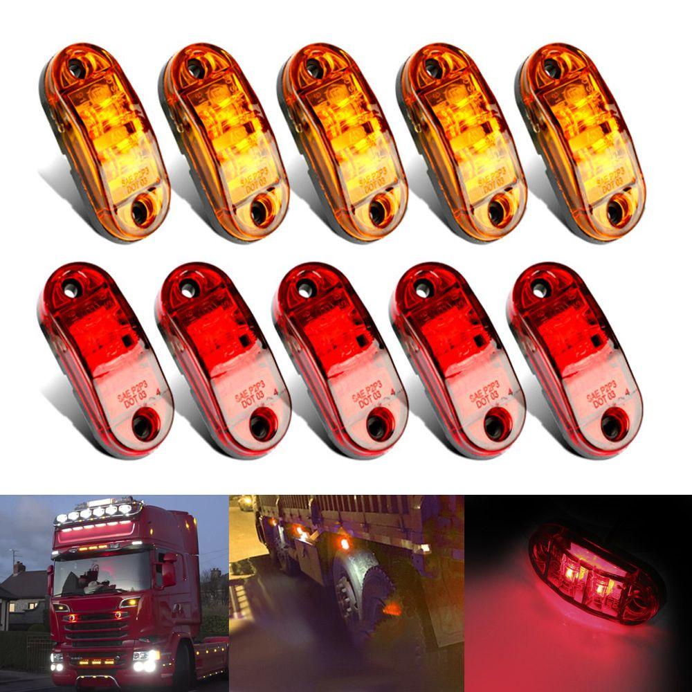 WTTLE Bộ 10 Đèn LED 10 Bóng 12V Chuyên Dụng Cho Xe Tải