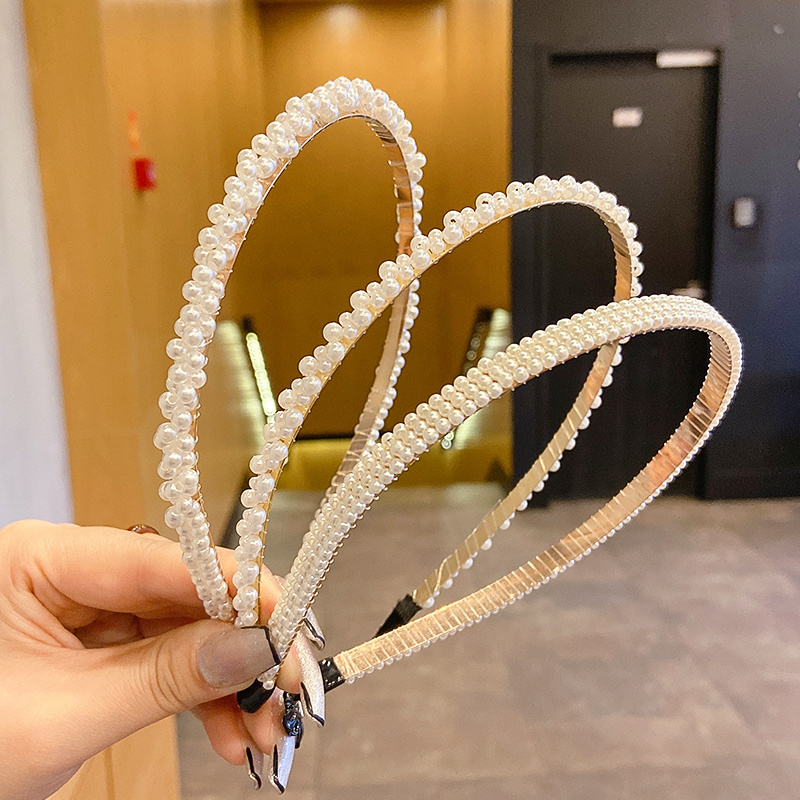 Băng Đô Cài Tóc Đính Ngọc Trai Đơn Giản Kiểu Nhật Bản Và Hàn Quốc 2021