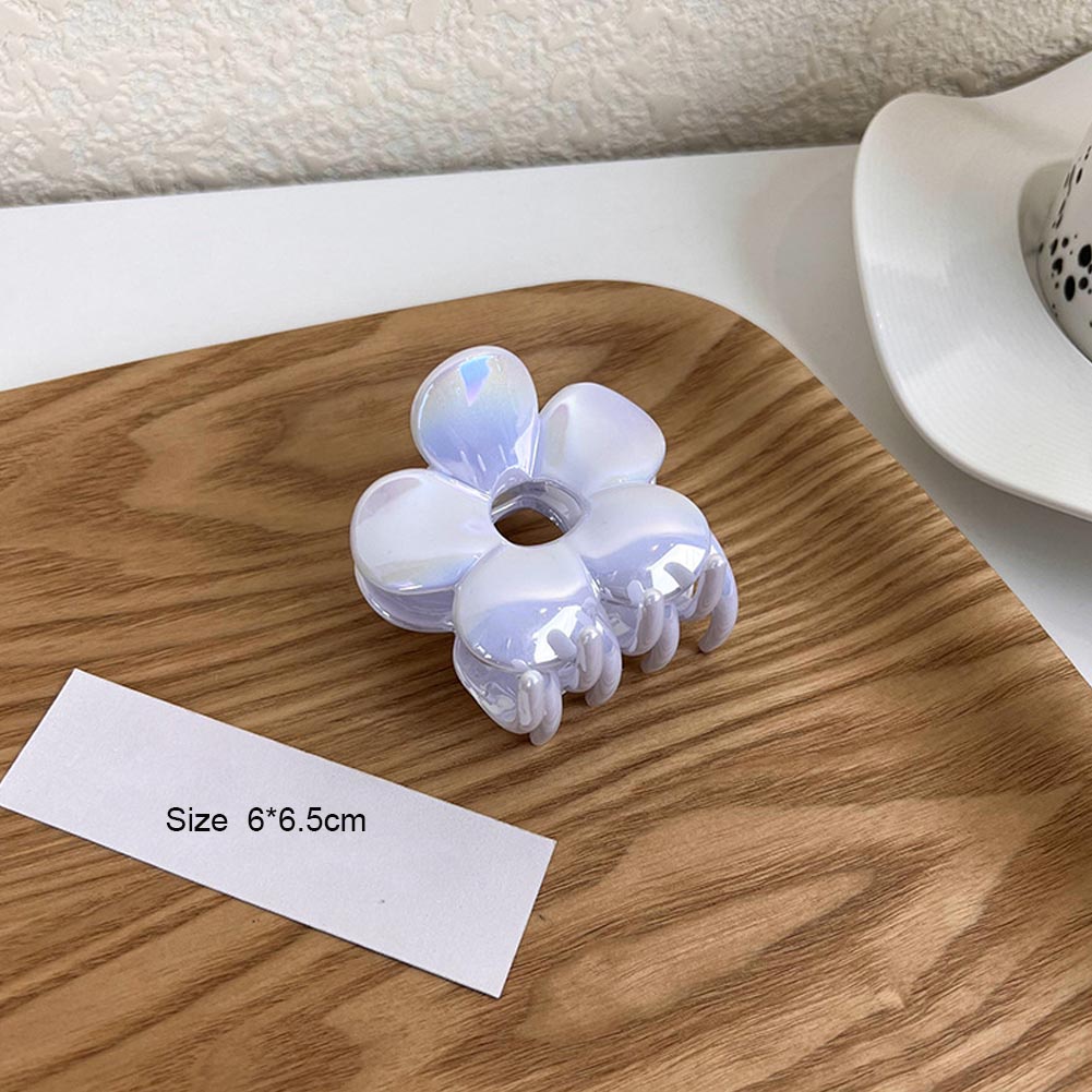 Kẹp Tóc Hình Cá Mập Bằng Acrylic Màu Trơn Kiểu Hàn Quốc Thời Trang