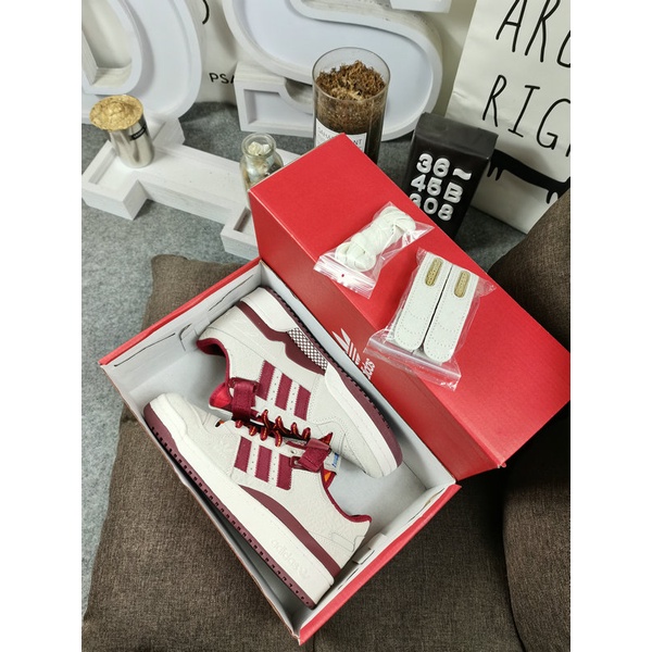 Giày ORDER, Giày Sneaker nam nữ Adidas Forum 84 Low "Cream white" cao cấp Hanoi26sneaker