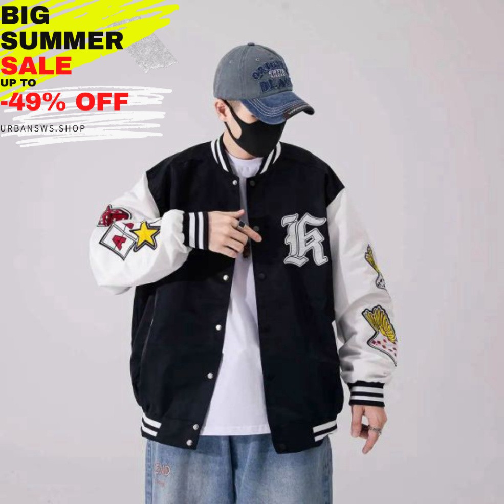 (XẢ KHO NGHỈ SHOPEE) Áo Khoác Dù Kiểu Bomber In Nhiều Hoạ Tiết, Thời Trang Phong Cách, Chất Dù 2 Lớp Giá Sỉ